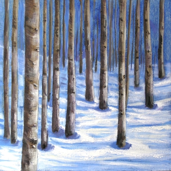 Winter Aspens