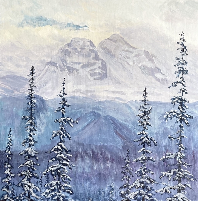 View's Opening, acrylic