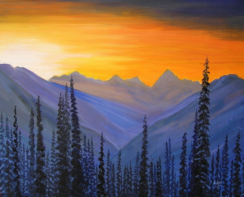 When the Sun Says Hello to the Mountains