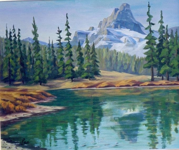 Cathedral Refelction - Lake O'Hara