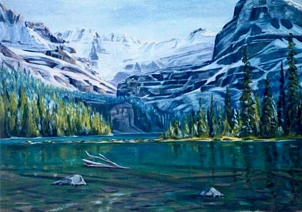 When The Sun Says Hello To The Mountains - Lake O'Hara