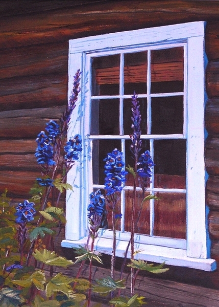 Delphiniums at Jimmy's Window